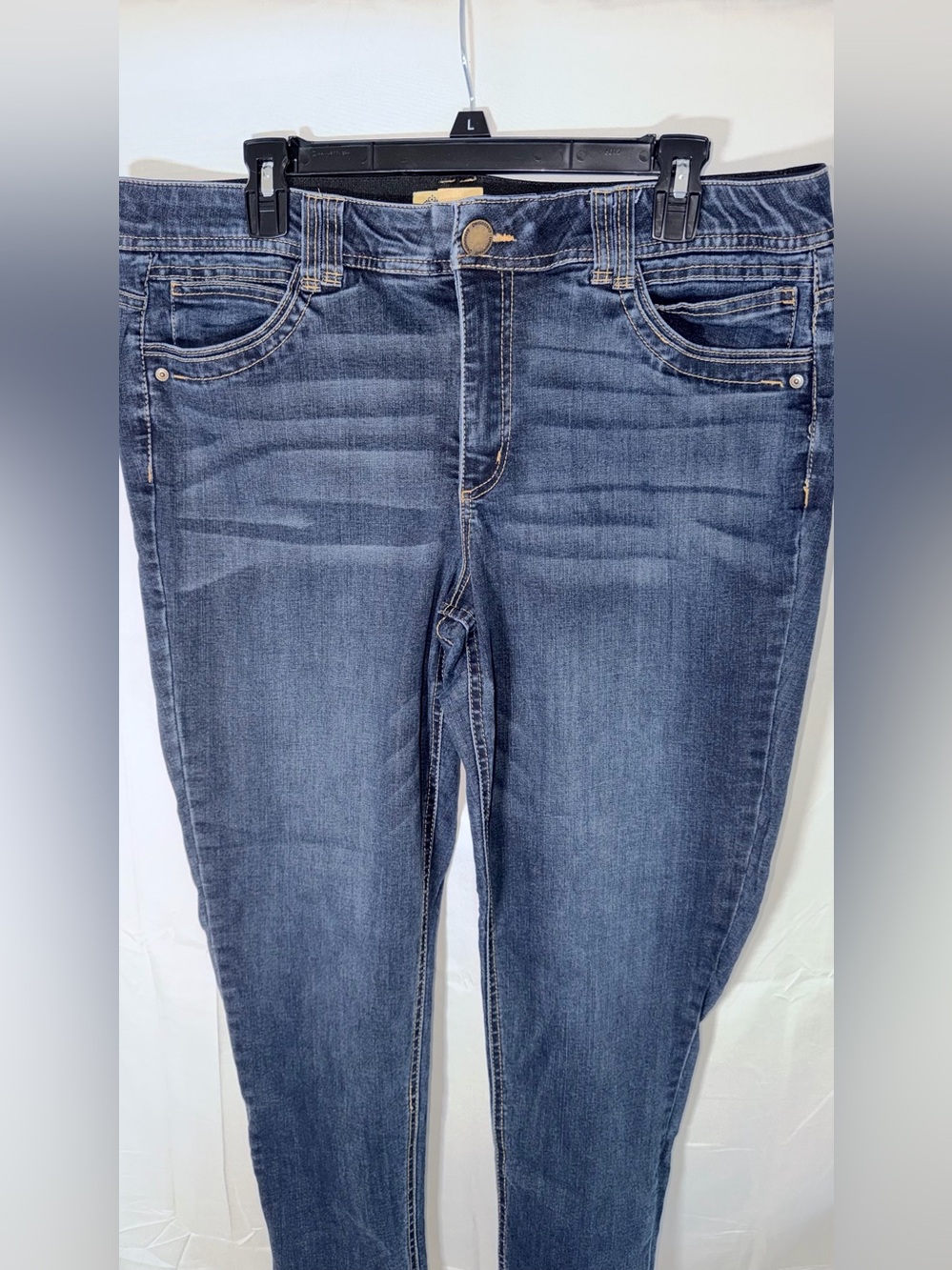 Democracy Ab Technology High-Rise Dark Blue Skinny Jeans - Picture 3 of 13